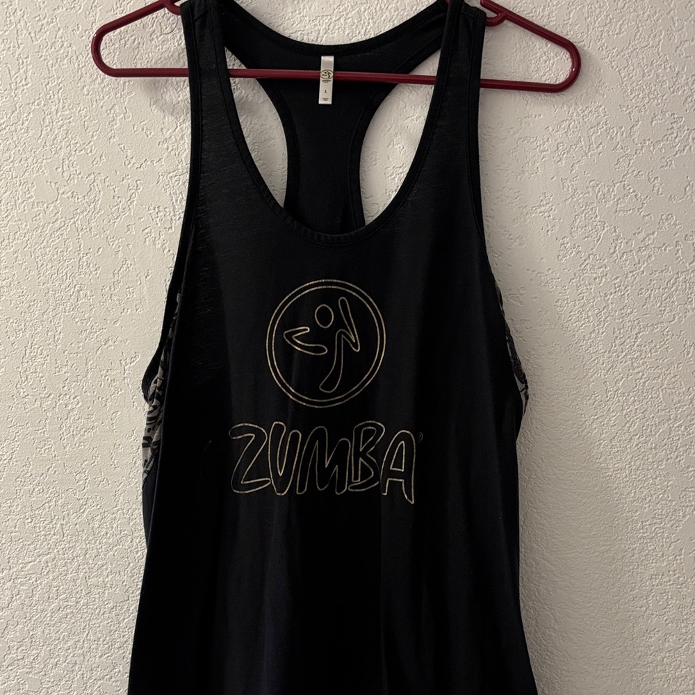 Zumba Fitness Black Racerback Tank Top